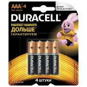 Батарейка AAA, LR03 - Duracell LR03 4BL CN 4/48/192