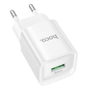 Адаптер Сетевой - Hoco C145A, 1USB/3A/QC3.0 белый
