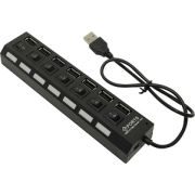 Разветвитель HUB > USB Smartbuy SBHA-7207-B 7 портов USB 2.0 чёрный