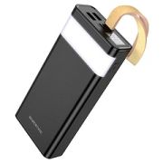 Аккумулятор внешний 20000 mAh Borofone BJ18 с фонариком чёрный