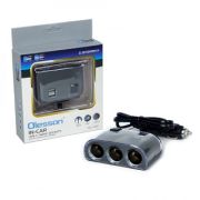 Разветвитель для прикуривателя Olesson 1505, 3 гнезда/2USB/12V/24V