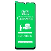 Защитное стекло для Xiaomi Redmi 10C/12C/Poco C40 чёрное керамическое Ceramic тех.пак.