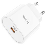 Адаптер Сетевой - Hoco C94A, 1USB-C/PD20W белый