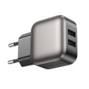 Адаптер Сетевой - Borofone BAS51A, 2USB/2.4A чёрный