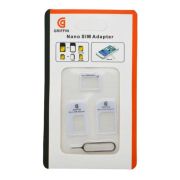 Переходник Nano SIM - Micro SIM - SIM + ключ Griffin