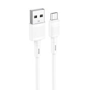 Кабель USB - MicroUSB Hoco X83, 2.4A, 1м, белый