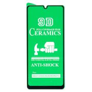 Защитное стекло для Samsung A32 4G чёрное керамическое Ceramic тех.пак.