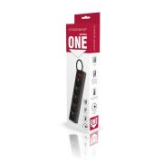 Сетевой фильтр Smartbuy One 10А 2 200 W 5 розеток длина 5 м чёрный