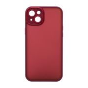 Чехол iPh 15 Plus пластик Protect Camera с защитой камеры бордо 004