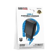 Адаптер Сетевой - Borofone BAS73A, 1USB-C/PD20W чёрный