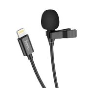 Микрофон Hoco L14 на прищепке кабель 2м - Lightning