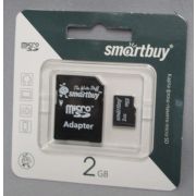 Карта памяти 2GB - Smartbuy карта памяти microSDHC с адаптером