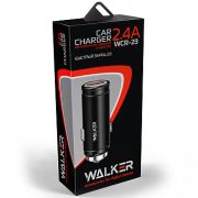 Адаптер Автомобильный - Walker WCR-23, 1USB/3A/QC3.0/18W серебристый
