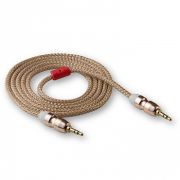 Аудиокабель - Кабель AUX 3.5 (m) - 3.5 (m) Walker WCA-720 нейлон 1.5м золотистый