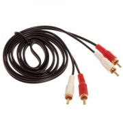 Аудиокабель - Кабель 2RCA (m) - 2RCA (m) 1.5м AV22 чёрный