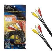 Аудиокабель - Кабель 3RCA (m) - 3RCA (m) 1.8м AV11 чёрный