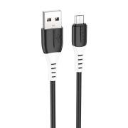 Кабель USB - MicroUSB Hoco X82, 3A, 1м, силиконовый, чёрный