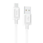 Кабель USB - MicroUSB Hoco X73, 2.4A, 1м, белый