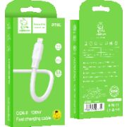 Кабель USB - Lightning VDenmenv D28L, 2.4A, 1м, белый