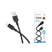 Кабель USB - MicroUSB Borofone BX113, 2.4A, 2м, чёрный