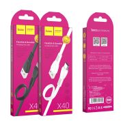 Кабель USB - Type-C Hoco X40, 2.4A, 1м, чёрный