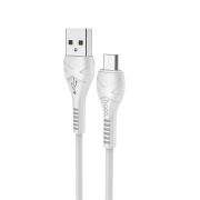 Кабель USB - MicroUSB Hoco X37, 2.4A, 1м, белый