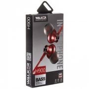 Наушники с микрофоном Walker H900 с магнитами красные