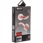 Наушники с микрофоном Walker H910 розовые
