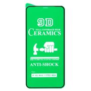 Защитное стекло для iPh 11 Pro Max/XS Max чёрное керамическое Ceramic тех.пак.