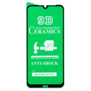 Защитное стекло для Xiaomi Redmi Note 8/Note 8T чёрное керамическое Ceramic тех.пак.