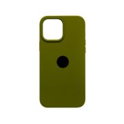 Чехол iPh 14 Pro силикон SC хаки закрытый с лого