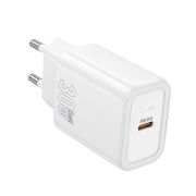 Адаптер Сетевой - Hoco N62, 1USB-C/PD30W белый