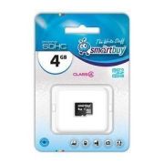 Карта памяти 4GB - Smartbuy карта памяти microSDHC без адаптера class 4