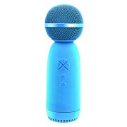 Микрофон для караоке беспроводная колонка Bluetooth Amfox AM-MIC70 синий
