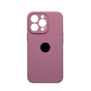 Чехол iPh 12 Pro силикон SC сиреневый с защитой камеры с лого