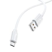 Кабель USB - MicroUSB Borofone BX55, 2.4A, 1м, белый