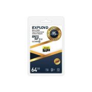 Карта памяти 64GB - Exployd карта памяти microSDHC сlass 10 без адаптера UHS-1 U3 Premium