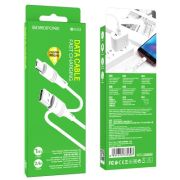 Кабель USB - MicroUSB Borofone BX43, 2.4A, 1м, белый