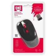 Мышь беспроводная Smartbuy 344CAG-KR чёрная/красная