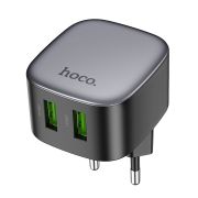 Адаптер Сетевой - Hoco CS34A 2USB/18W чёрный