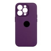 Чехол iPh 14 Pro силикон SC чёрничный с защитой камеры с лого