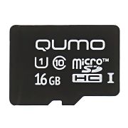Карта памяти 16GB - Qumo карта памяти microSDHC class 10 без адаптера UHS-I