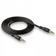 Аудиокабель - Кабель AUX 3.5 (m) - 3.5 (m) Walker WCA-082 рифлёный чёрный