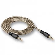 Аудиокабель - Кабель AUX 3.5 (m) - 3.5 (m) Walker WCA-205  золотистый