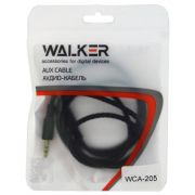Аудиокабель - Кабель AUX 3.5 (m) - 3.5 (m) Walker WCA-205  чёрный