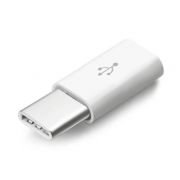 Переходник Type-C (m) - MicroUSB (f) тех.пак белый  - кратно 10 шт