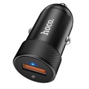 Адаптер Автомобильный - Hoco Z32A, 1USB/3A/QC3.0/18W чёрный