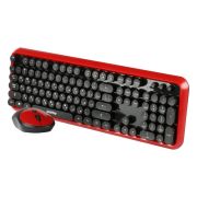 Клавиатура Smartbuy SBC620382AGRK беспроводная + мышь набор чёрный с красным