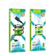 Кабель USB - Lightning Hoco X83, 2.4A, 1м, белый