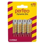Батарейка AA, R06 - Perfeo R6 4BL Dynamic Zinc 4/120/960